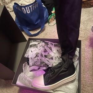 Rick Owen thighs high sneakers